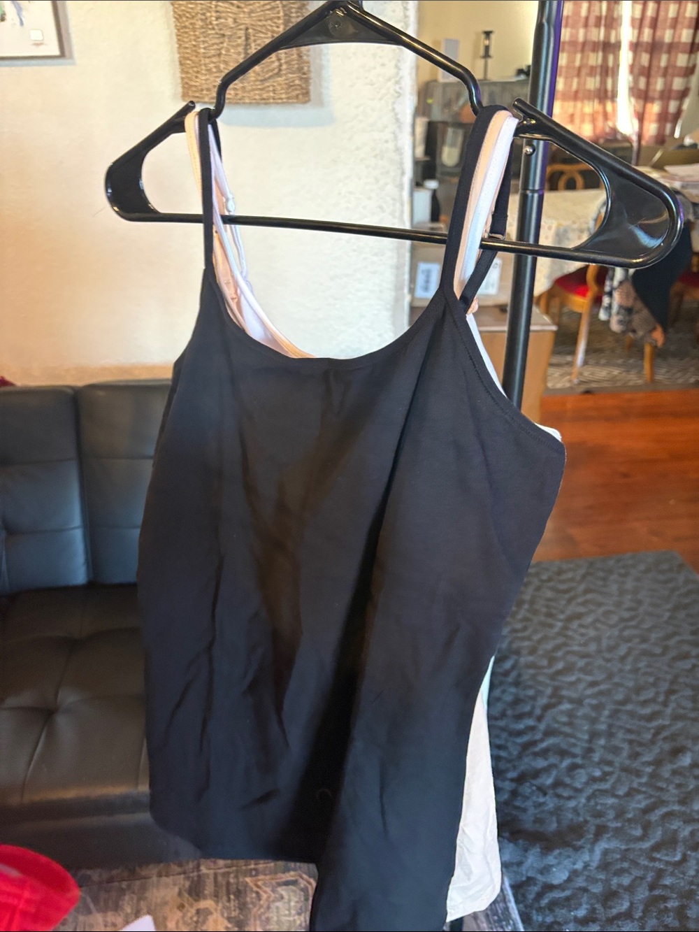 Black, Pink, and White 3 pack tank tops